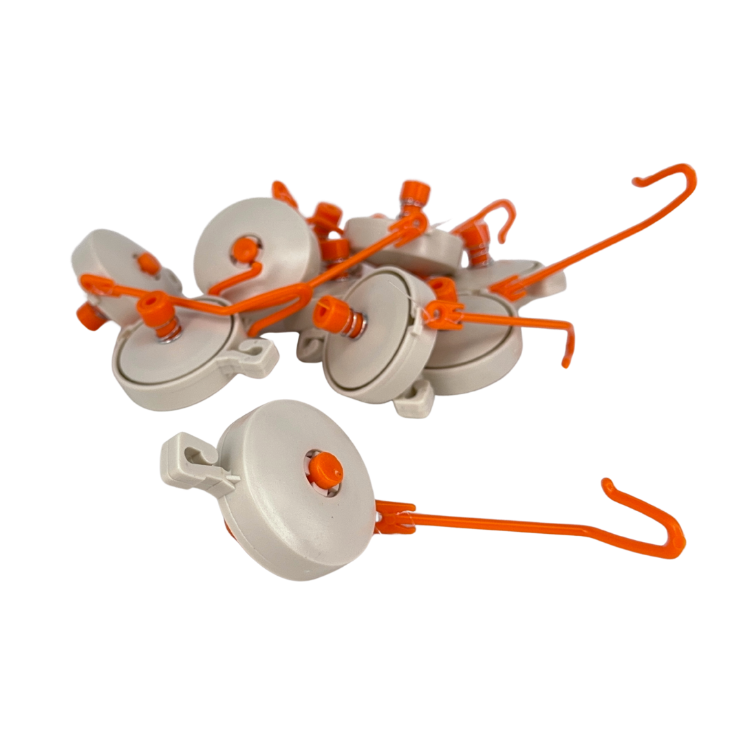 Poleas Tipo Yo-yo Farmx (10 Uds) – Soporte Retráctil Para Ramas De Plantas En Invernadero_0