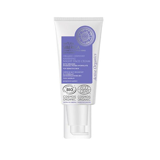 Crema de Noche Facial Calmante para Piel Sensible Certificada Orgánica Natura Siberica 50 ml