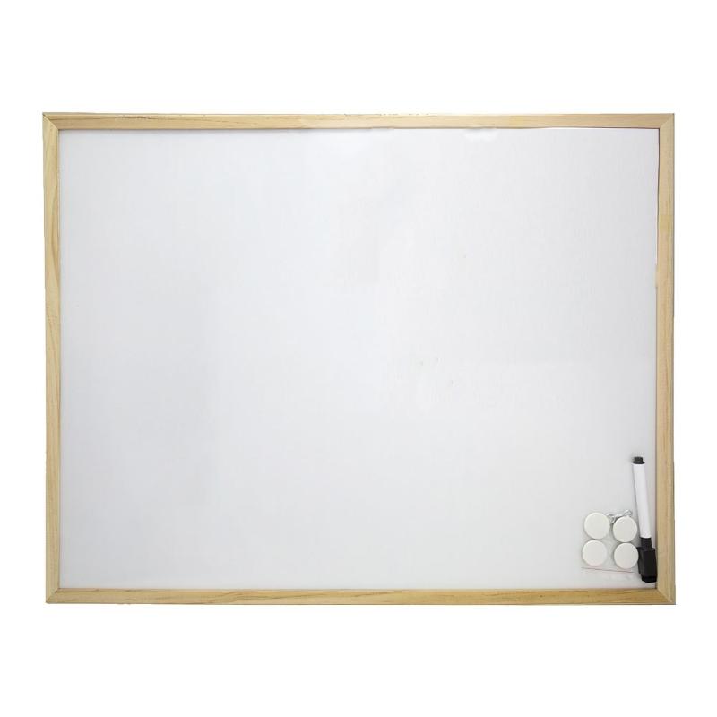 Pizarra Magnetica Blanca 45x60 Cm. Con Rotulador Y 4 Imánes