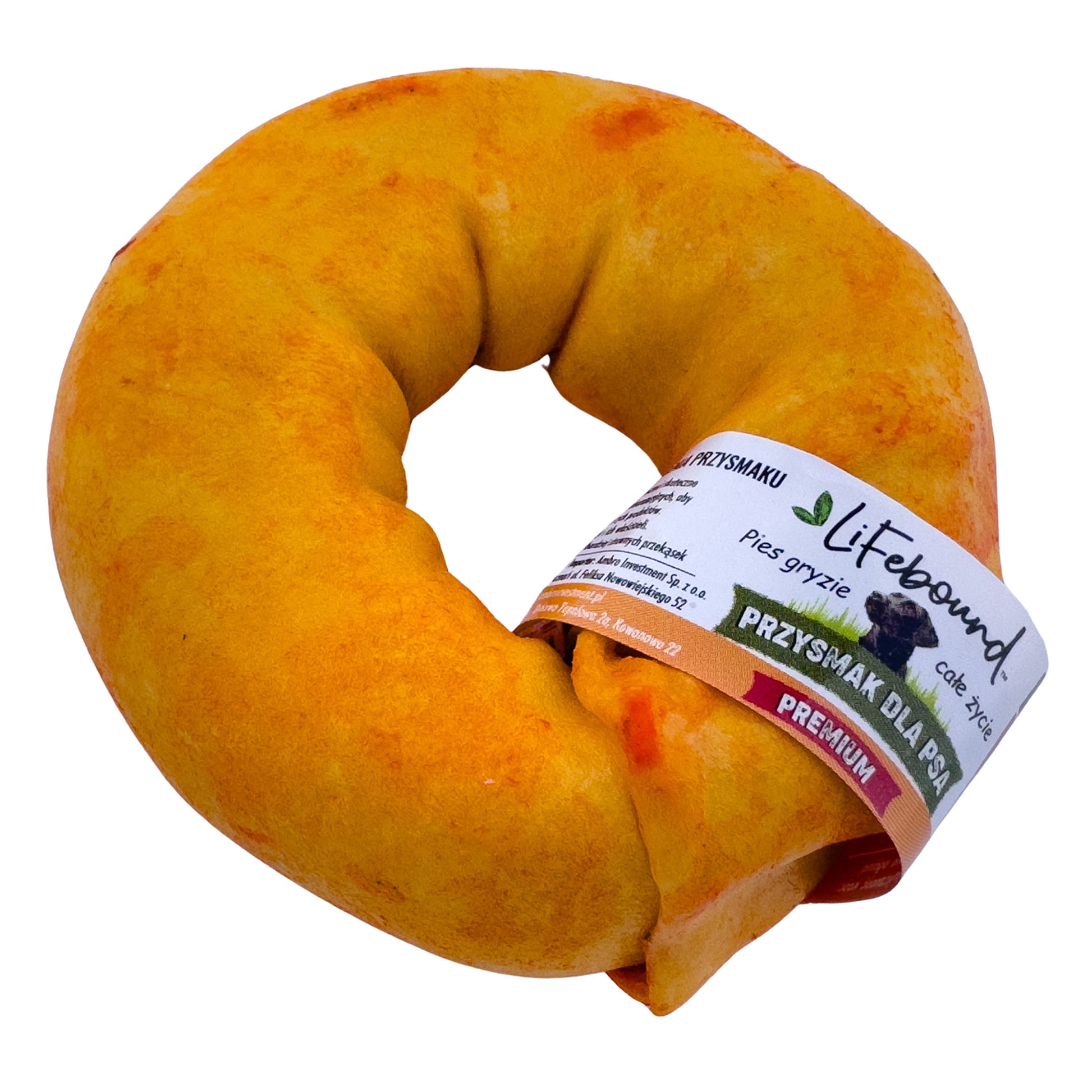 Lifebound - Hueso Masticable Natural Para Perros De Cuero De Ternera Forma Anillo Sabor Pizza - 10 Piezas S