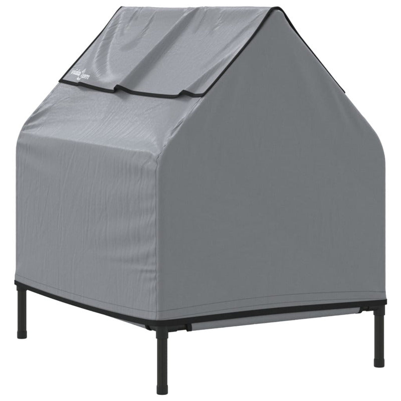 Vidaxl Casa Para Perros Tela Oxford Y Acero Gris Claro_5