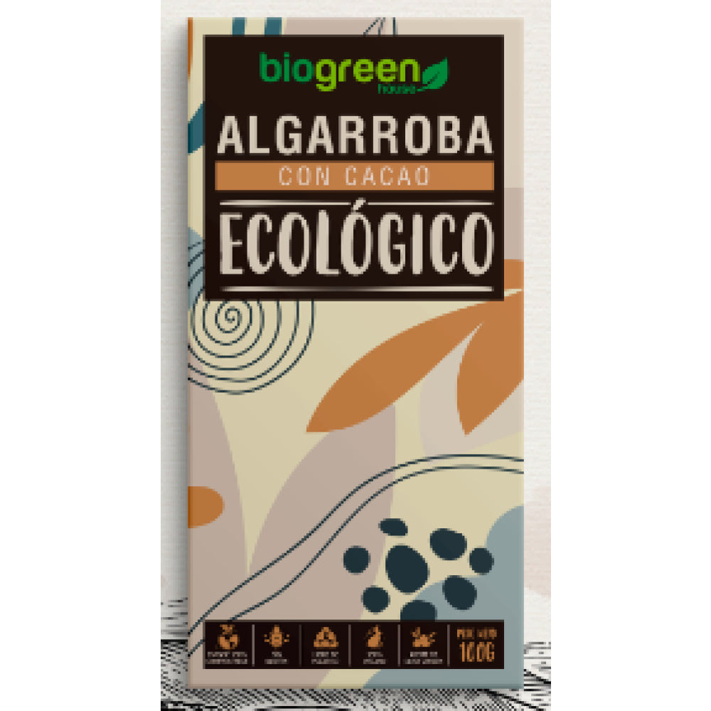 Tableta Algarroba Con Cacao Ecológico 100 Gr_0