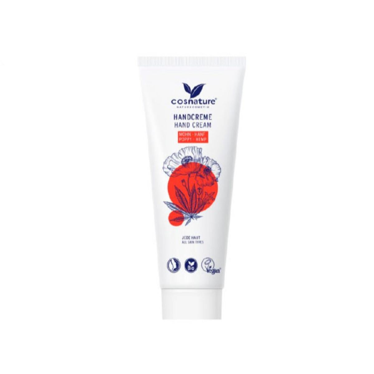 Crema manos amapola & cáñamo BIO Cosnature 75 ml