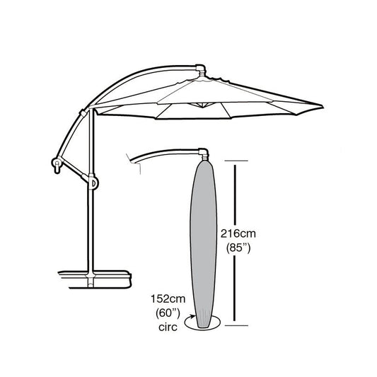 Funda Cantilever Sombrilla Circular Easy-cover