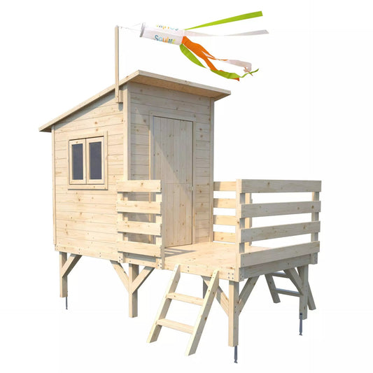 Casita infantil elevada de madera Oakland Soulet
