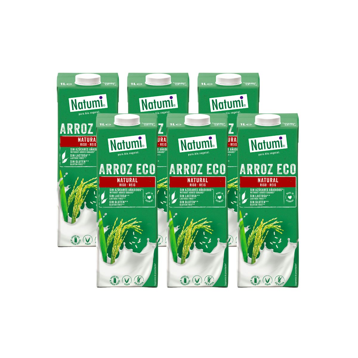 Pack 6 x Bebida de Arroz BIO Natumi 1 L