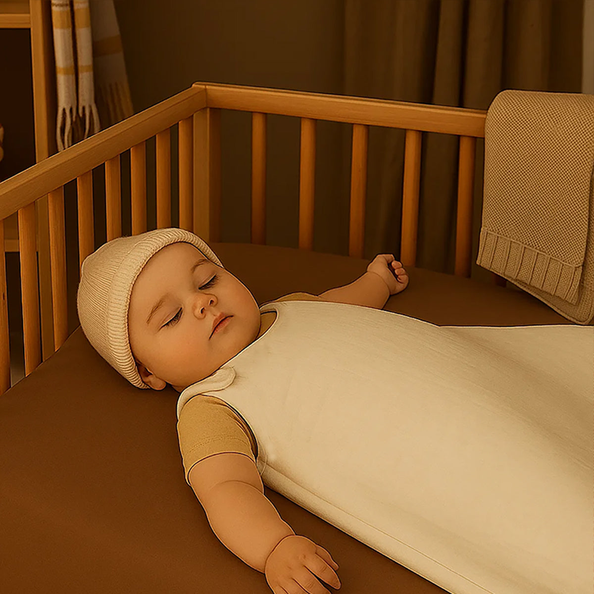 Saco De Dormir De Invierno De Algodón Orgánico Blanco