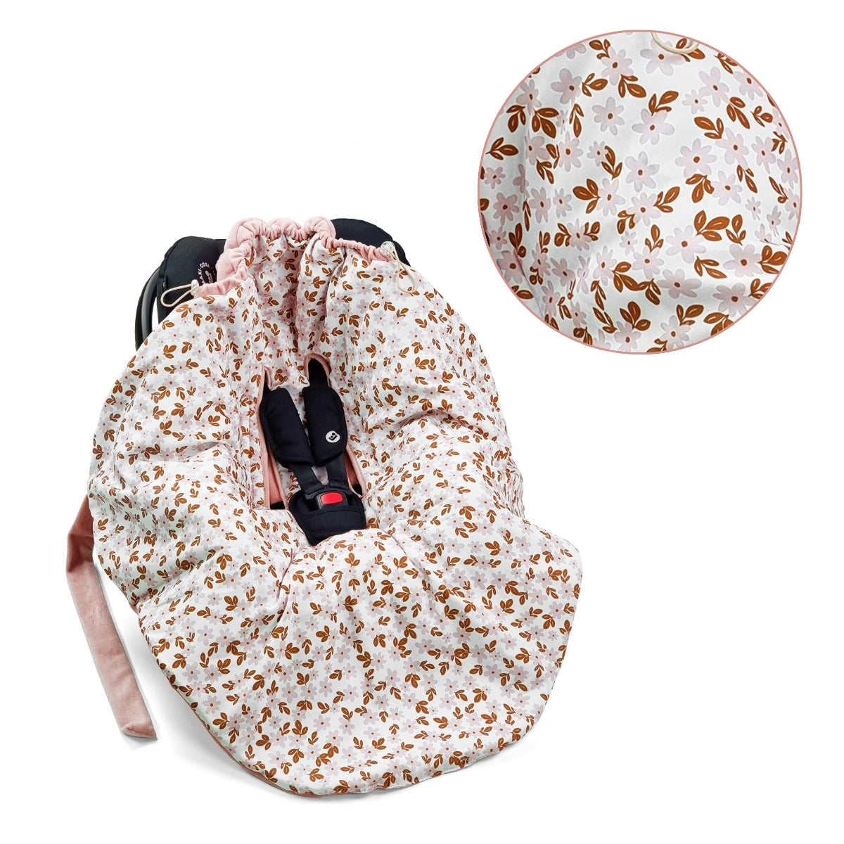 Saco Portabebé Inivero Algodón-velour Unviersal Retro Flower