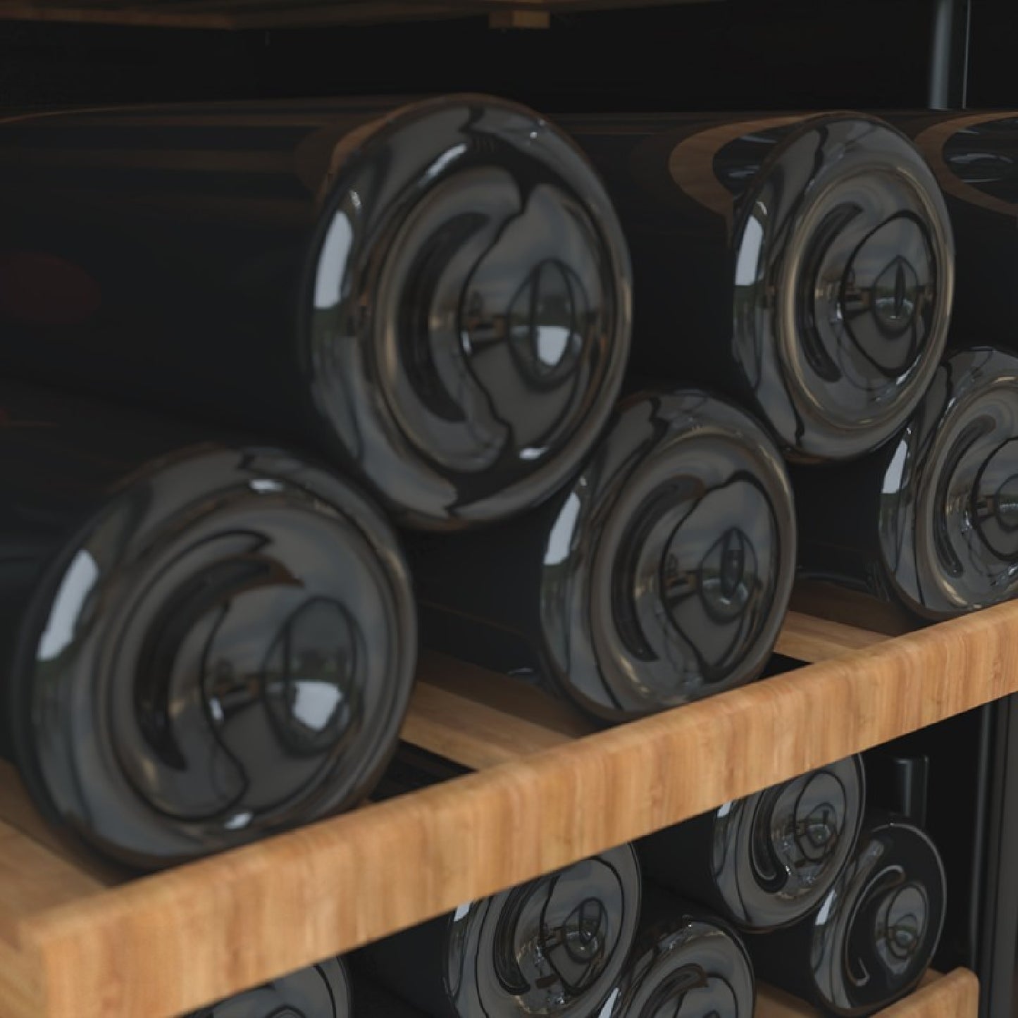 Vinoteca De 98 Botellas Bolero Grandsommelier B98black. 203 L, Sistema Compresor De Enfriamiento, Display, Control Táctil, Temperatura Regulable Y L_4