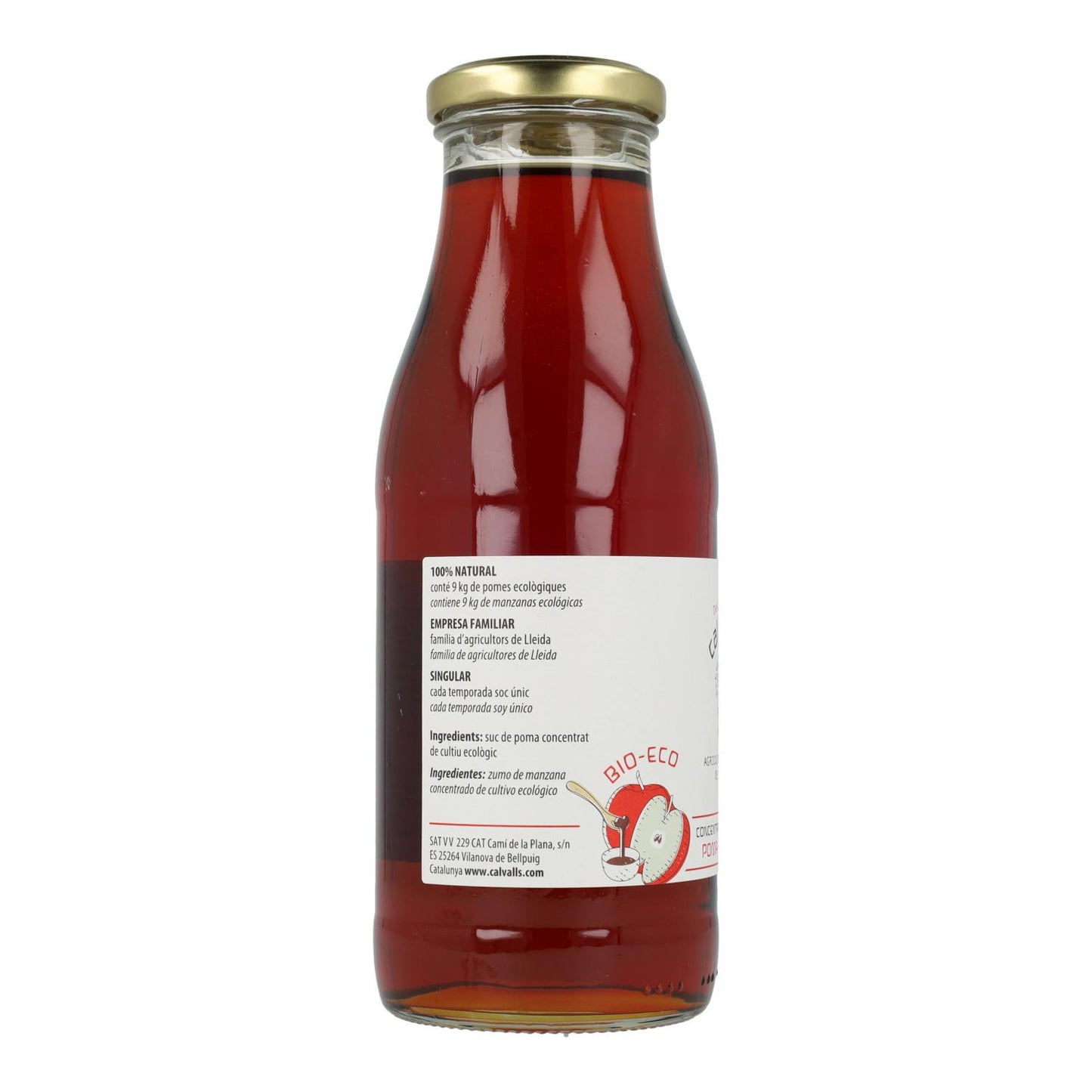 Concentrado de manzana Cal Valls, 500 ml