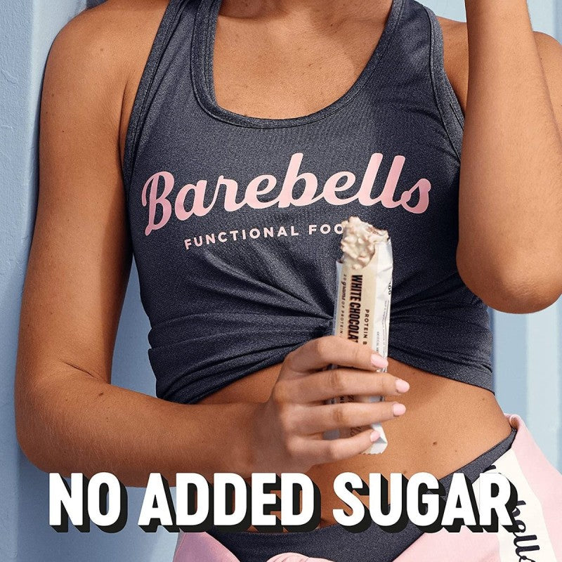 Caja De 12 Barritas de 55gr Sabor White Chocolate Almond Barebells_3