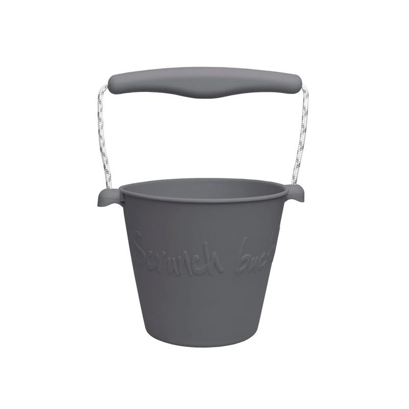 Cubo de playa de silicona Scrunch Rosa pastel