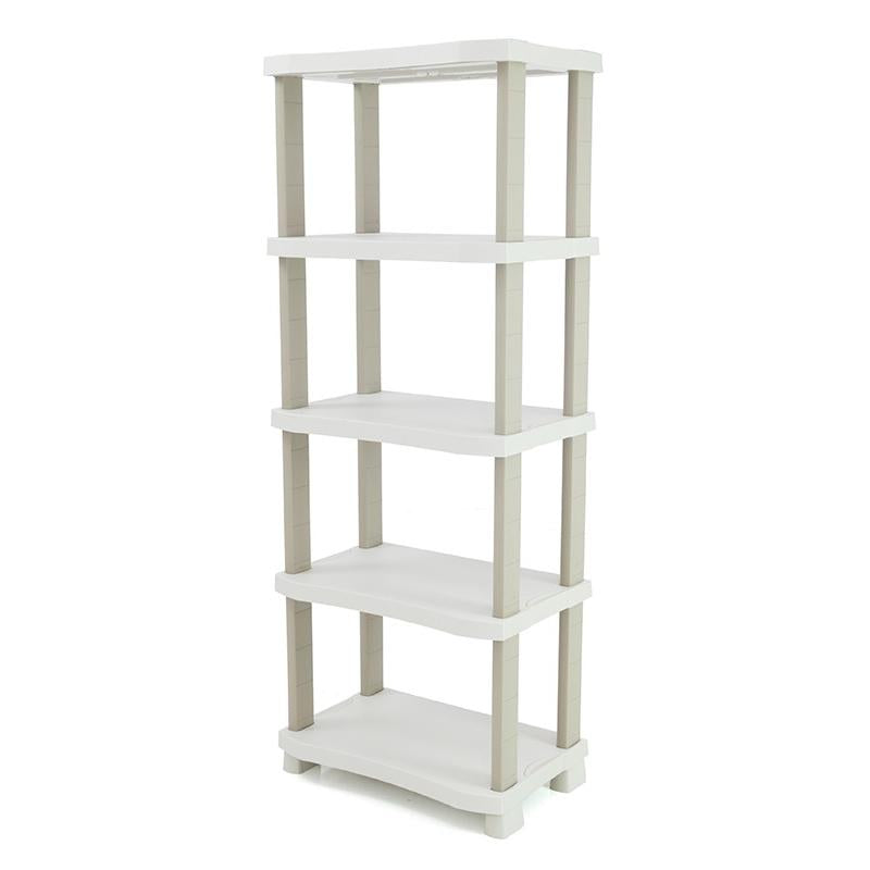 Estantería 70 cm con 5 estantes Space Saver Plastiken Beige