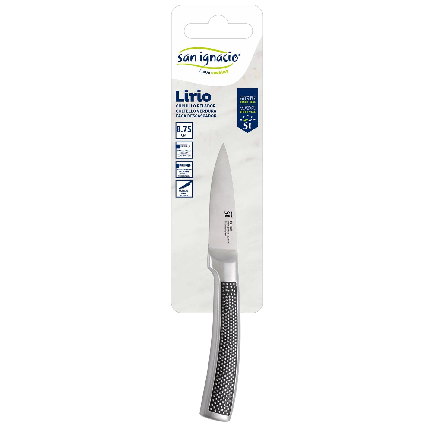 Cuchillo Pelador 8,75cm Acero Inoxidable Lirio San Ignacio_1
