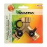 Adaptador Manguera Laton 2 Tomas Macho 3/4, Duplicador Grifo, Adaptador 2 Vias, Entrada 3/4 Hembra