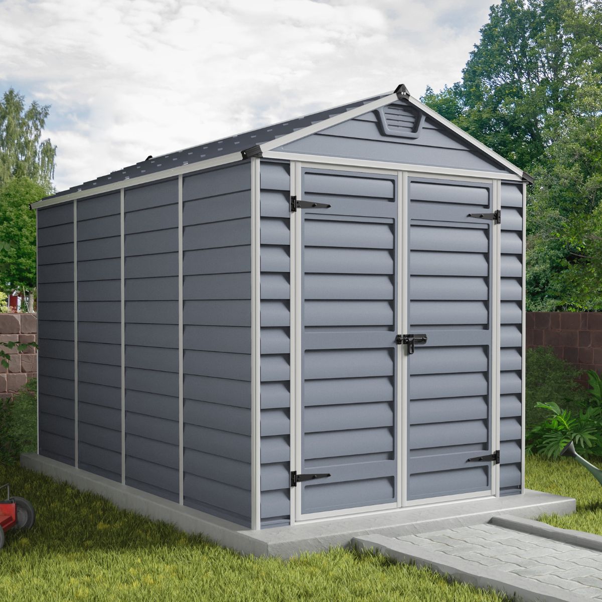 Canopia Skylight Caseta De Jardín Policarbonato 303X185X217 cm Gris