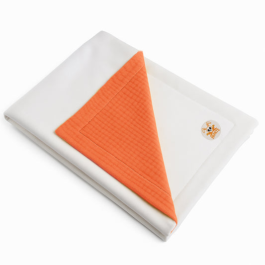 Manta De Algodón Orgánico Rex Blanco Y Fresa