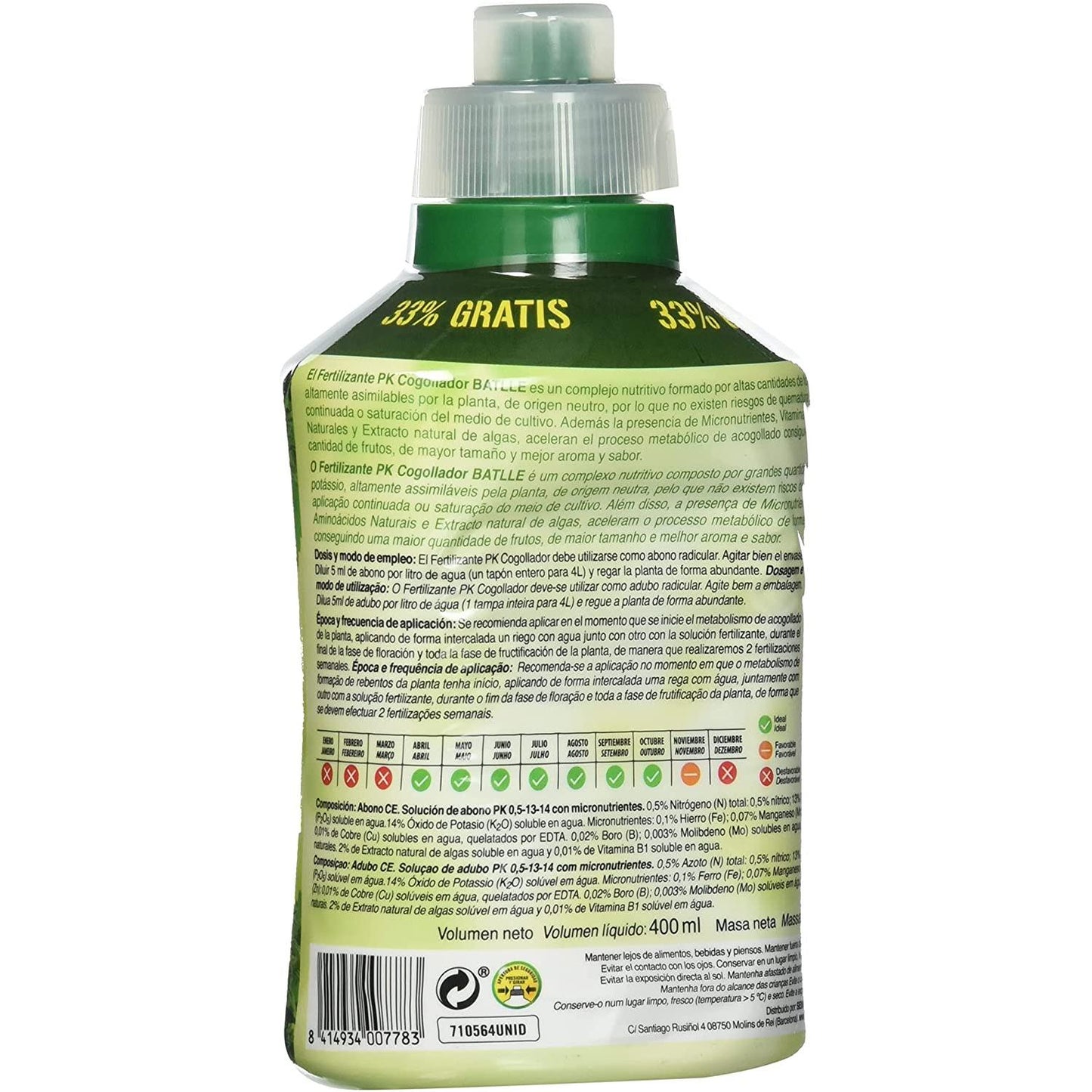 Fertilizante Ecoyerba Cogollador Batlle 400 ml