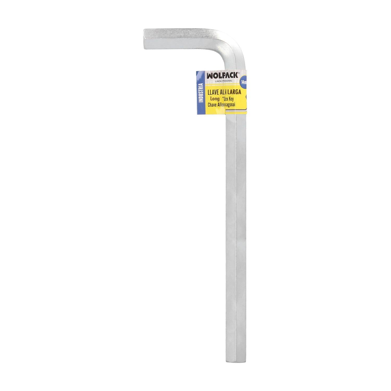 Llave Allen Larga Acero Cromo Vanadio Profesional 14,0 Mm. Llave Hexagonal, Llave Allen Taller Mecanica, Llave Allen Bricolaje