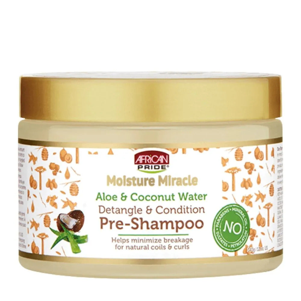 Pre-shampoo Desenredante Y Acondicionador African Pride Moisture Miracle 340g_0