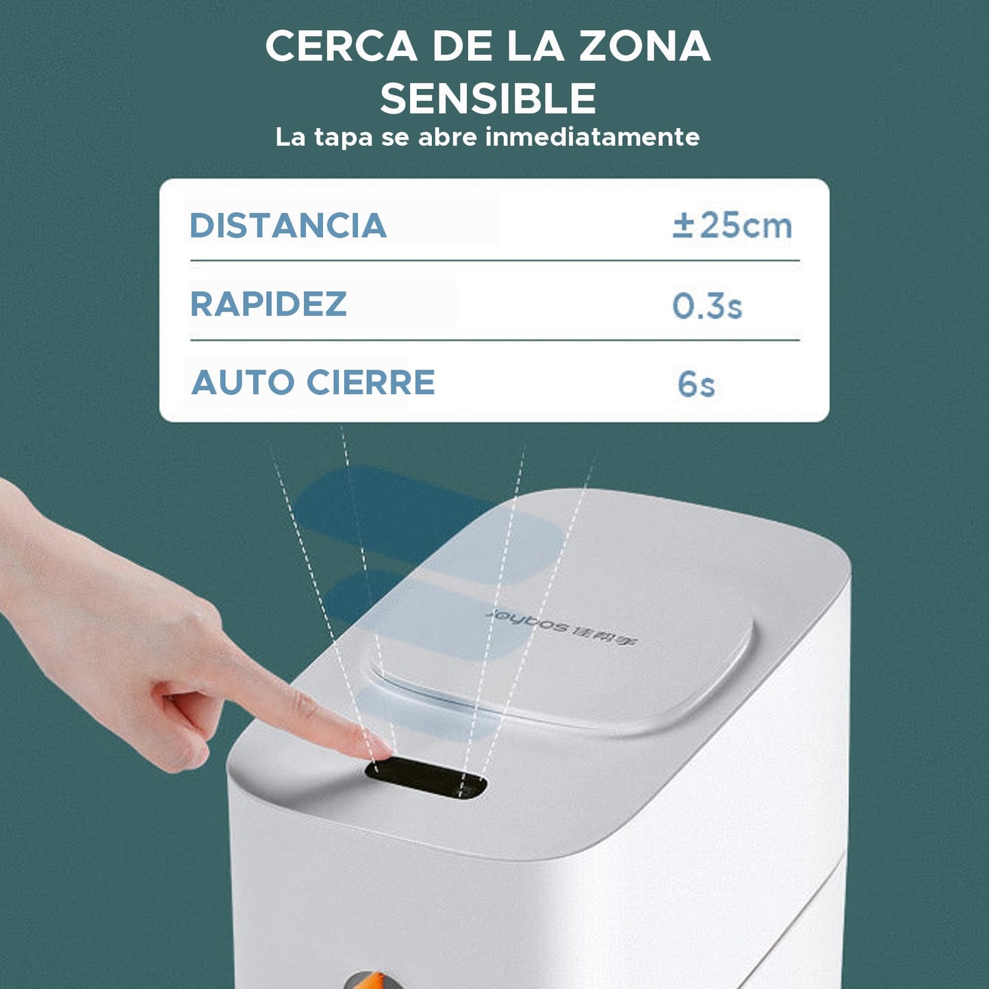 Cubo De Basura Automático Con Sensor De Movimiento Para Cocina 15l_5