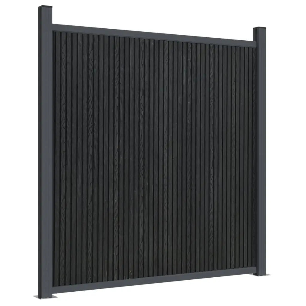 Panel De Valla Wpc Gris 180x186 Cm / Vetonek_5
