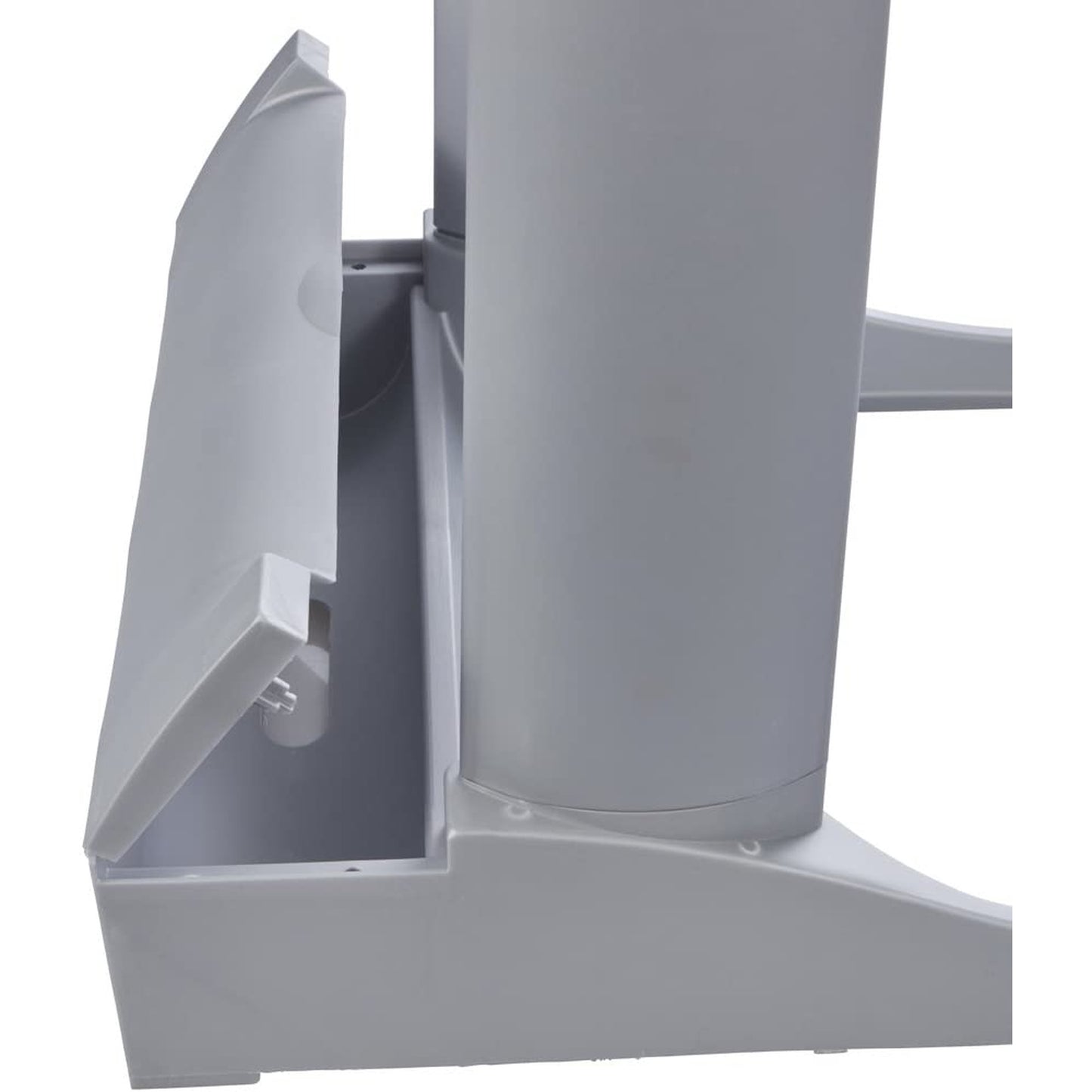 Papelera Vertical Soporte Para Bolsas De Basura Con Compartimento De Almacenaje, 60-120 L, Ole, Plateado_5