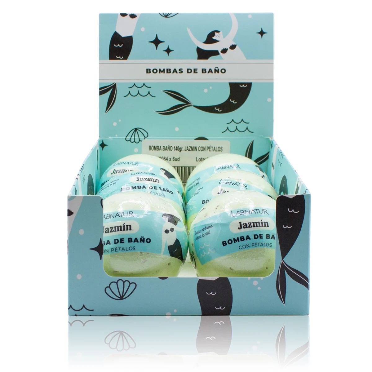 Bomba de Baño Jazmín con Pétalos Labnatur 140 g | Aroma Floral y Delicado | Hidrata, Suaviza y Perfuma | Vegana_1