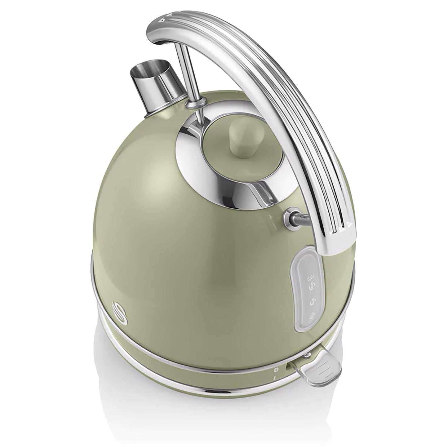 Set Desayuno Retro Hervidor De Agua 1,8 L Inalámbrico, Tostadora 2 Rebanadas Anchas, Vintage Swan Stp7050gneu Verde