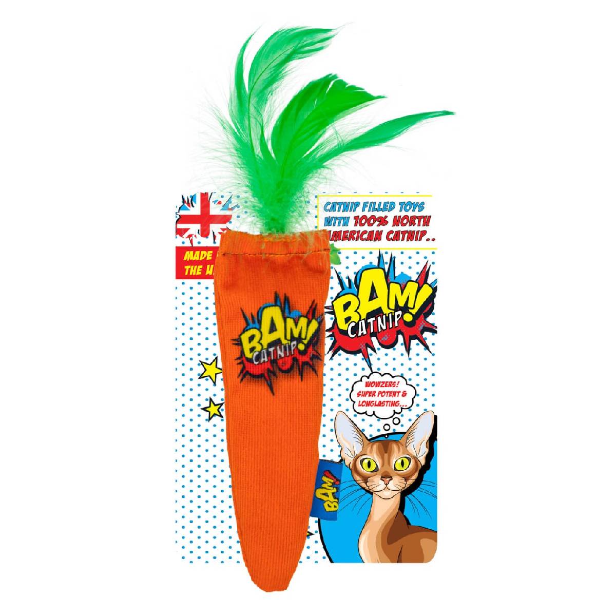 Juguete para gatos Carrot con catnip BAM!