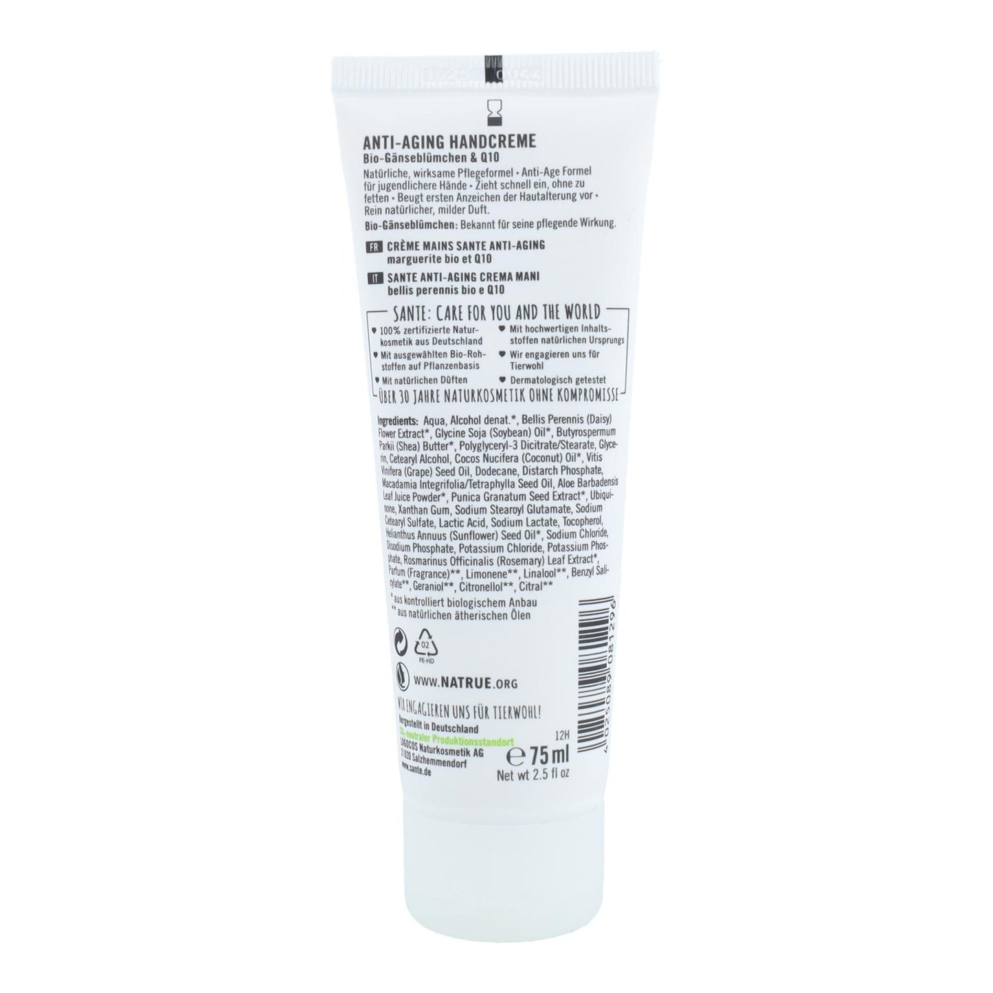 Crema De Manos Antiedad Antimanchas Sante 75 ml
