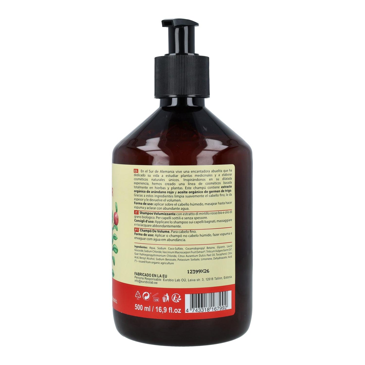 Champú Volumen Cabellos Delicados Oma Gertrude 500 ml