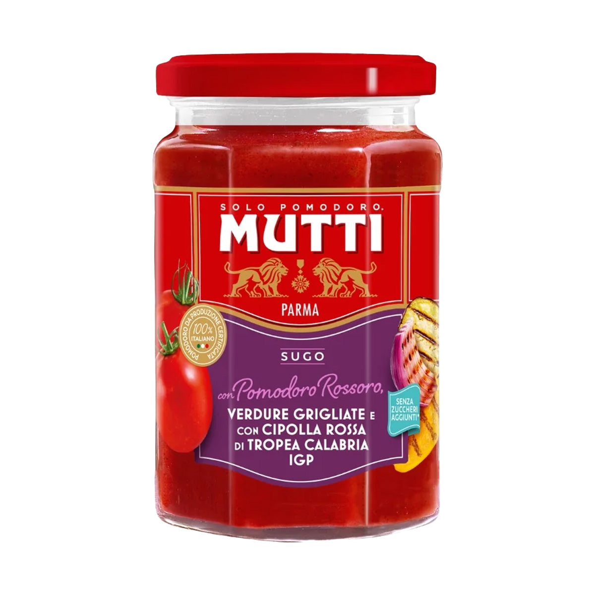 Sugo Pomodoro Rossoro, Verdure Grigliate, Cipolla Rossa Mutti 280g