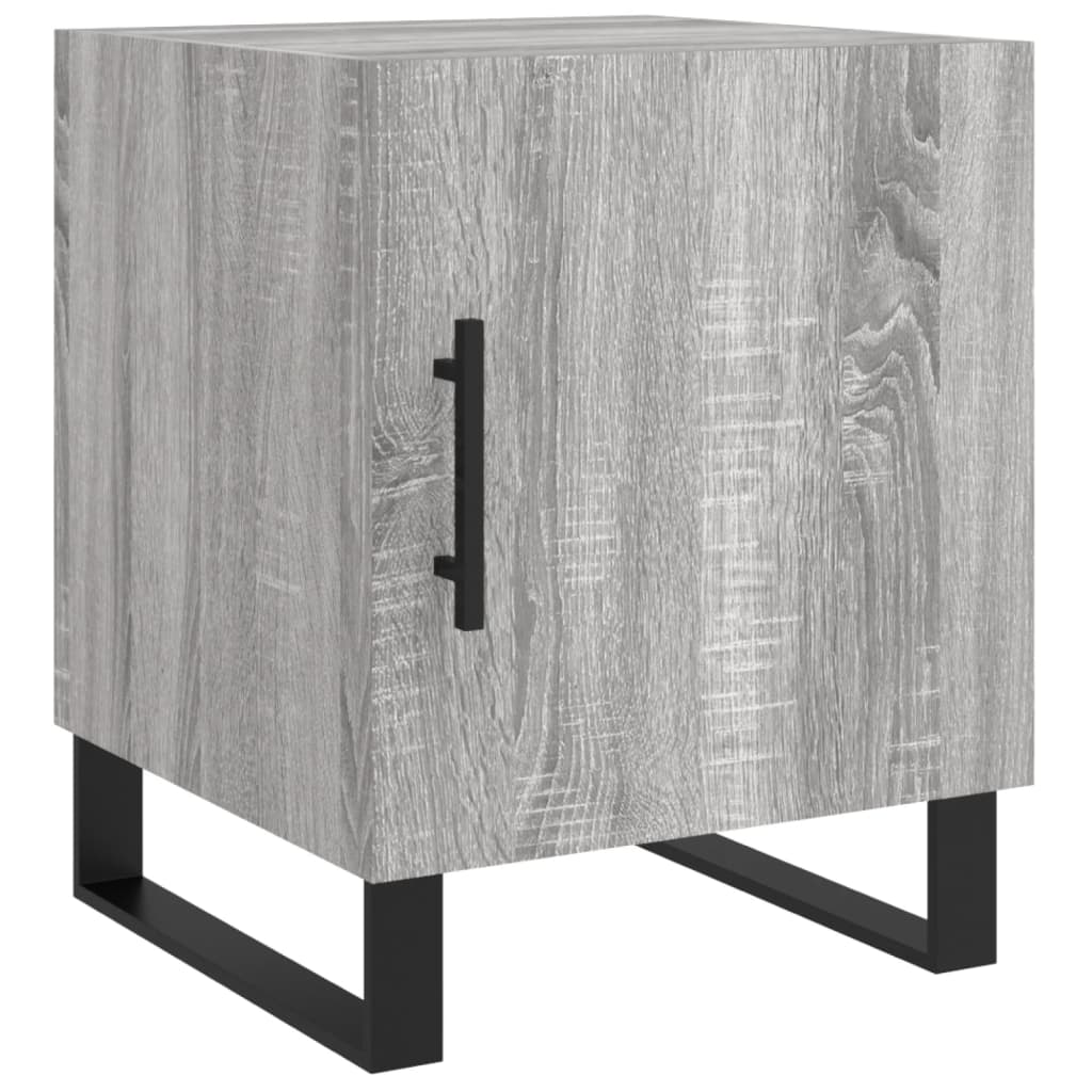 Mesitas Noche 2 Uds Madera Ingeniería Gris Sonoma 40x40x50 Cm_4