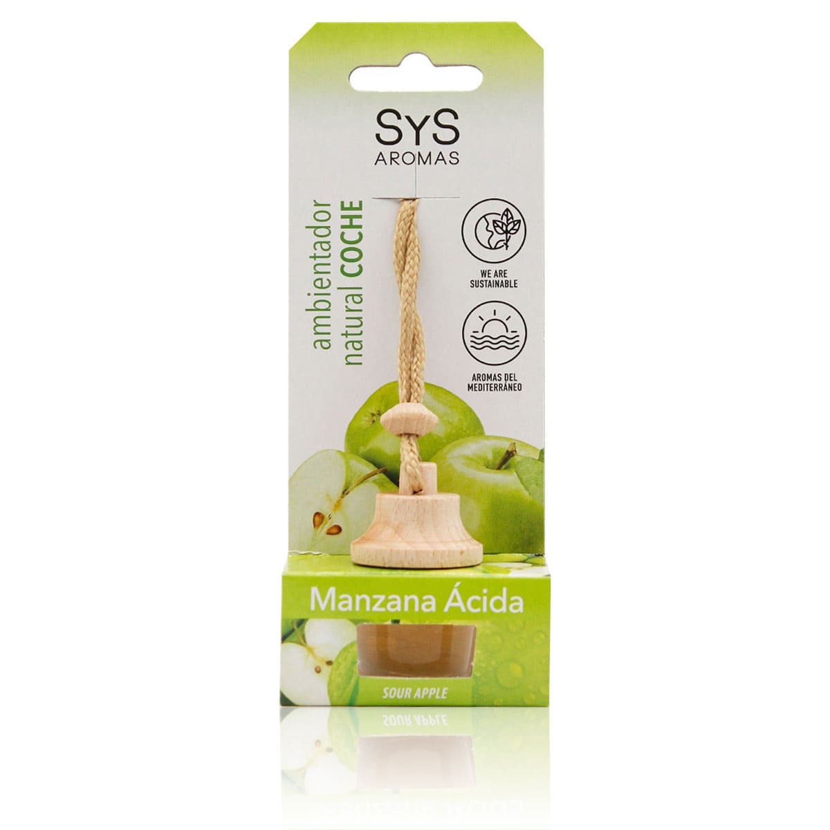 Ambientador Coche Manzana Ácida SYS Aromas Style 7 ml | Aroma Afrutado y Ácido | Fresco y Chispeante_0
