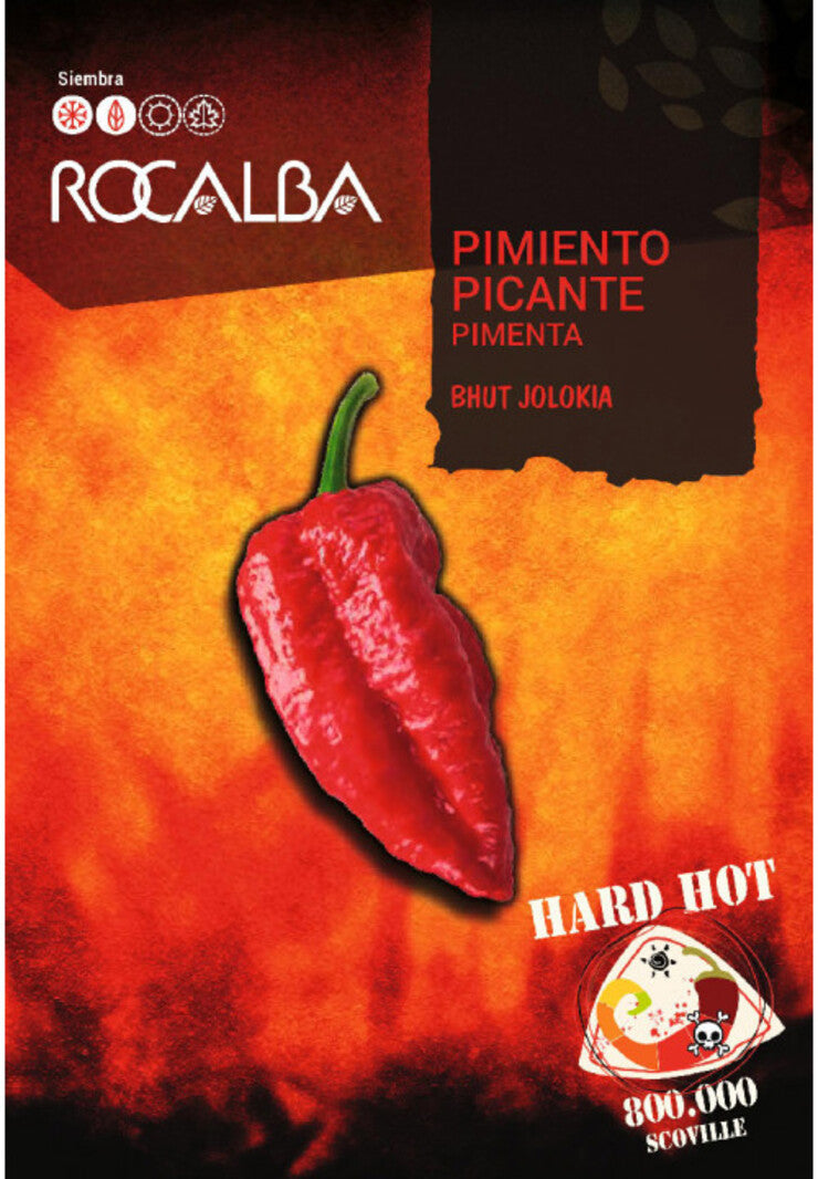 Semillas Pimiento Picante Bhut Jolokia_0