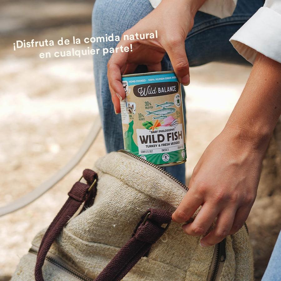 Lata de Pescado y Pavo BARF para perros Wild Balance 400 g