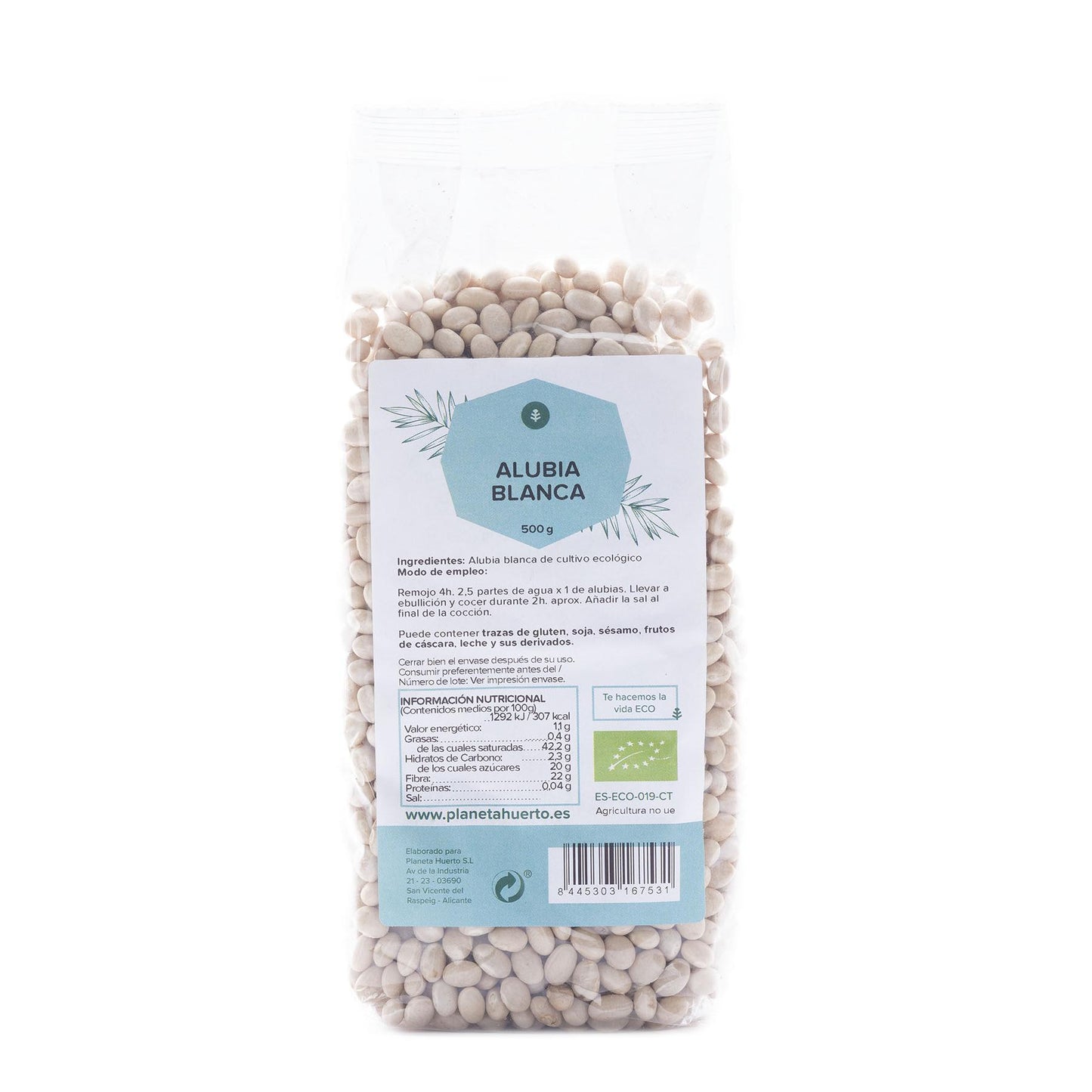 Alubia blanca ECO Planeta Huerto 500 g