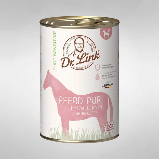 Lata De Comida Cocinada Para Perro - Carne De Caballo 100% Natural