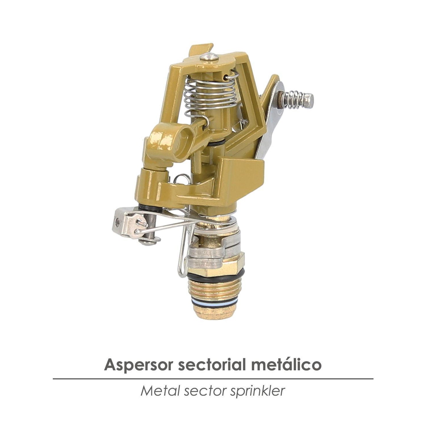 Aspersor Riego Regulable Metalico Sectorial Toma 1/2 Fabricado En Zinc, Riego De Jardines / Cesped_3