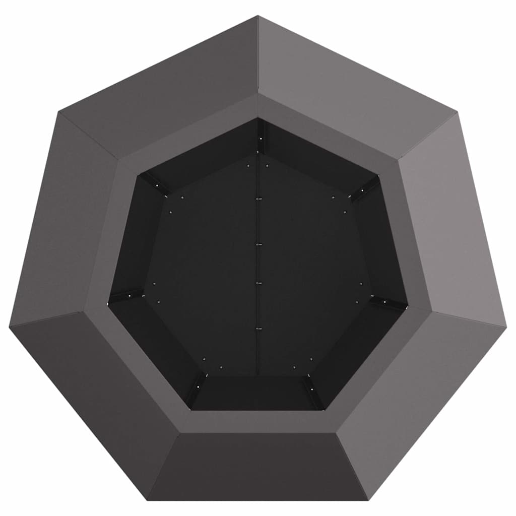 Jardinera Negro 50 X 50 X 40 Cm Acero_5