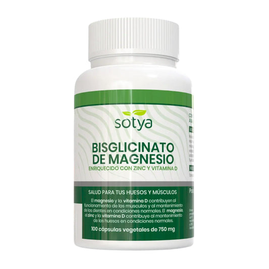 Bisglicinato de magnesio, Sotya, 100 cápsulas