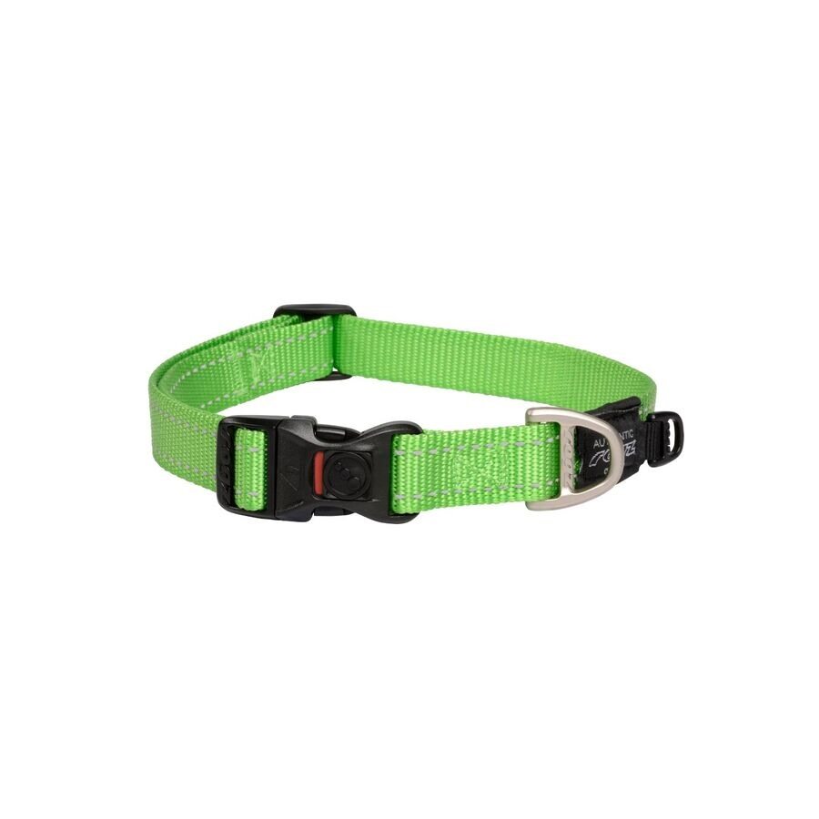 Collar Para Perro, Modelo Classic De Rogz Color Lima. Talla M (12-22kg)_0