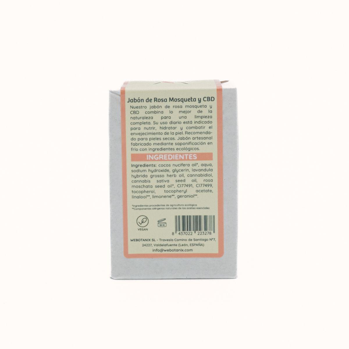 WeBotanix Jabón sólido CBD Bio 100 g CBD y Aloe Vera