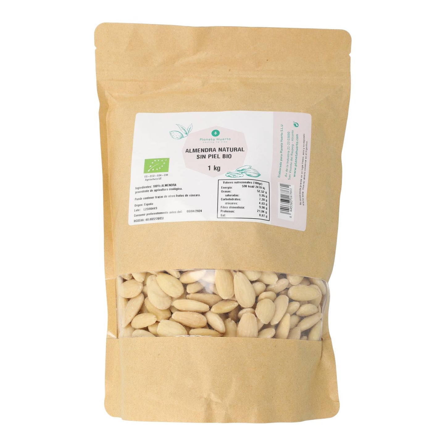 Almendra repelada ECO Planeta Huerto 1 kg