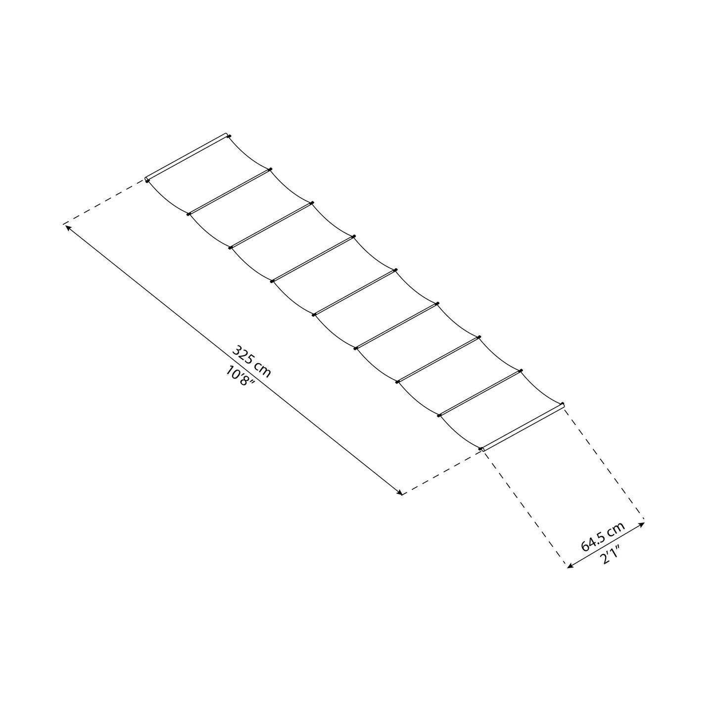 Toldo para pérgola Stockholm 3.4x5.2 ft
