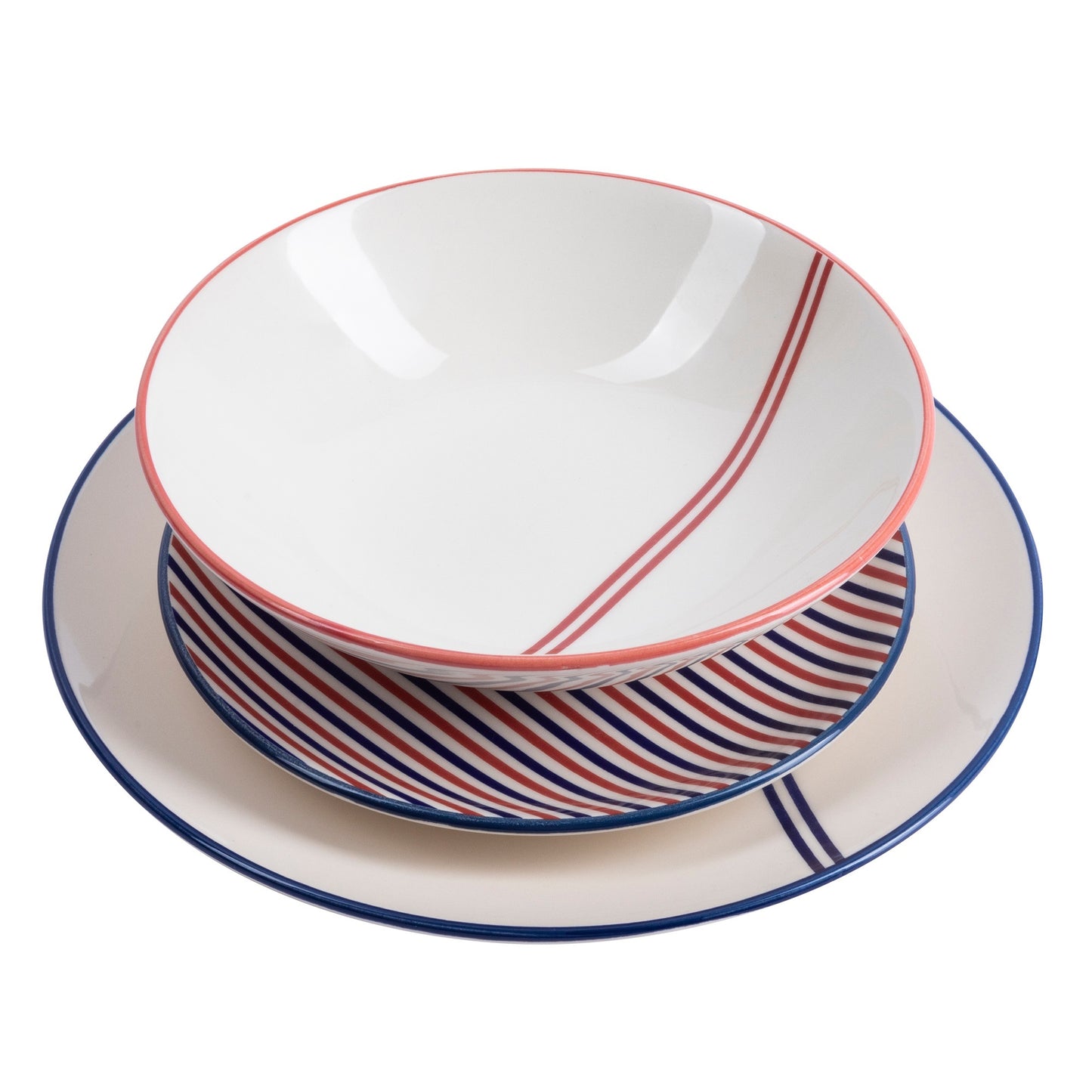 Set 12pzs Vajilla (p.llano Ø27cm + P.hondo Ø20cm + P.postre Ø19cm) El Ganso