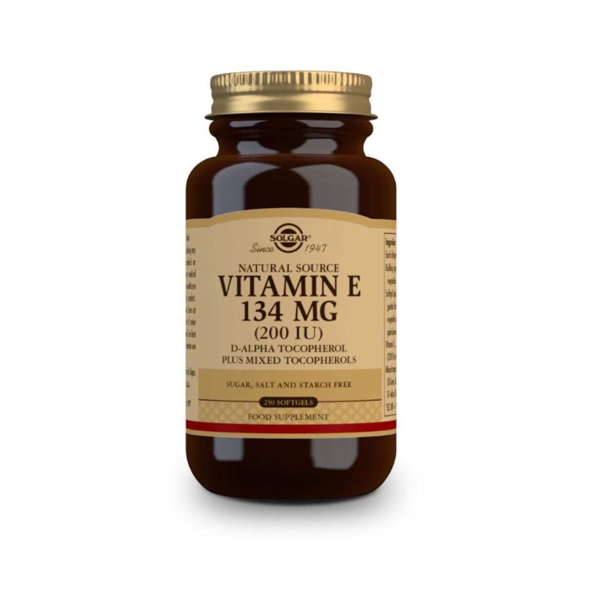 Vitamina E 200UI 134mg  250 cápsulas