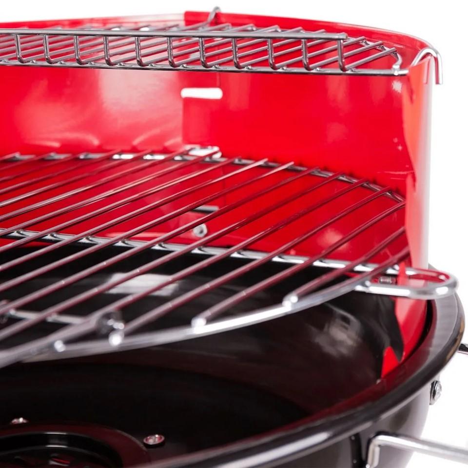 Barbacoa Carbón Redonda Acero 58 X 54 X 88 Cm Ldk Garden