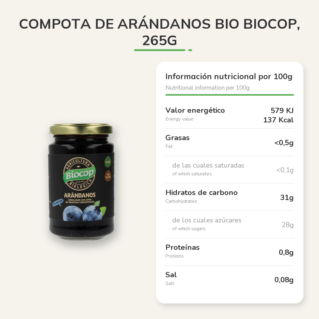 Información nutricional